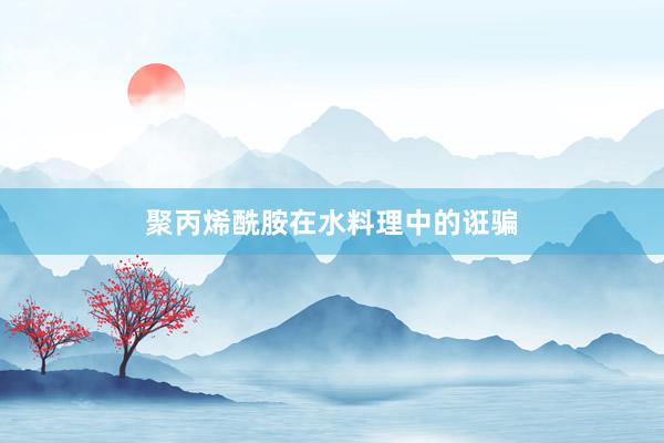 聚丙烯酰胺在水料理中的诳骗